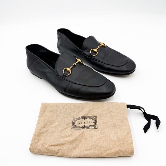 Gucci Other - Gucci Horsebit Brixton Loafers Collapsable Heel Black Leather US Men’s 9